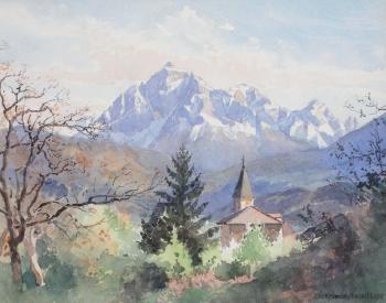 Paysage alpin by 
																	Eduard von Handel-Mazzetti