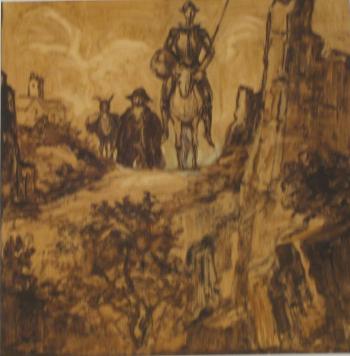 Don Quichotte et Sancho Panza by 
																	Leon Fauche
