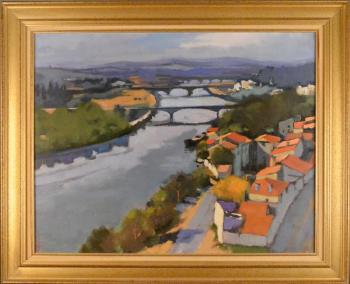Le Rhône à Villeneuve les Avignon by 
																	Dominique Dall'Agnol