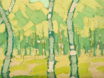 Birch Trees by 
																			Minna Kohler-Roeber