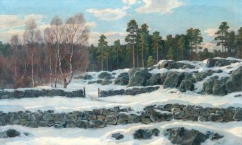 Winter landscape by 
																	Thure Sundell