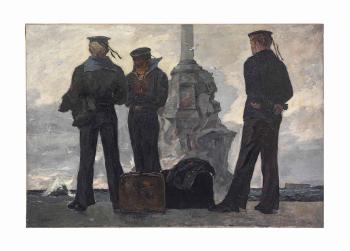 Three sailors by 
																	Petrova Utishev
