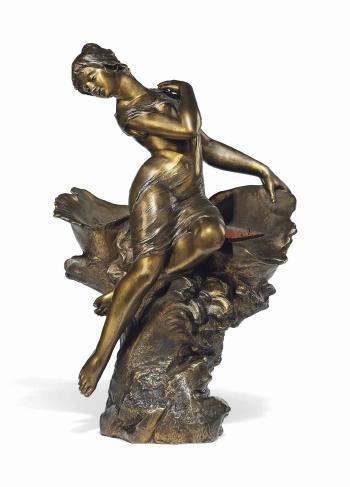 Figural Jardinere by 
																	Georges Engrand