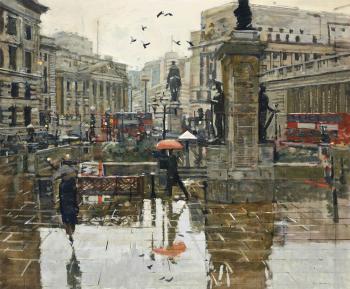 From the Royal Exchange, rain effect by 
																	Ken Howard