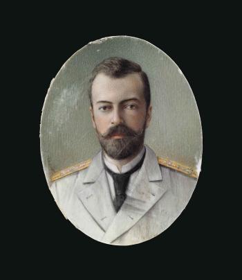 A Portrait Miniature Of Grand Duke Alexander Mikhailovich In A Silver Frame by 
																	Johannes Zehngraf