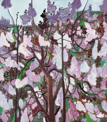 Tung Tree Blossoms in April by 
																	 Wang Keju