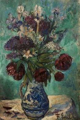 Bouquet in a Vase by 
																	Frantisek Emler