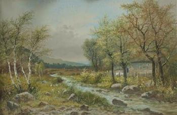 Landscape with a Brook by 
																	Bohumil Jaros