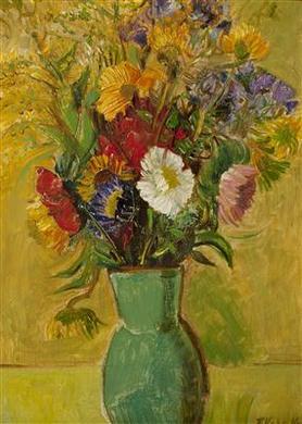 Bouquet in a Vase by 
																	Frantisek Vobecky