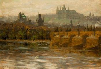 A View of Prague Castle by 
																	Stanislaw Feikl