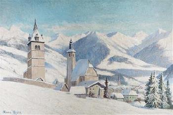 Kitzbühel im Winter by 
																	Franz Erler