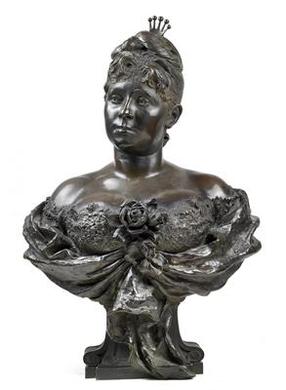 A female bust by 
																	Emmerich Alexius Swoboda von Wikingen