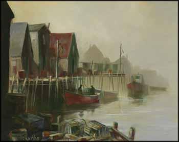 Quiet Harbour, Peggy's Cove by 
																	William Edward de Garthe