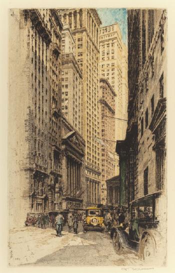 Broad Street, New York by 
																			Tanna Kasimir-Hoernes