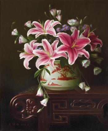Fragrant Lilies by 
																	 Zhuang Deyuan