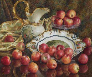 Still Life with Apples by 
																	 Zhang Meili