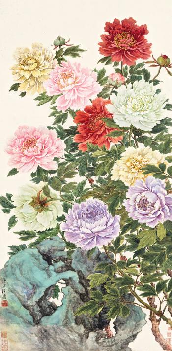 Peonies of Prosperity by 
																	 Tao Lengyue