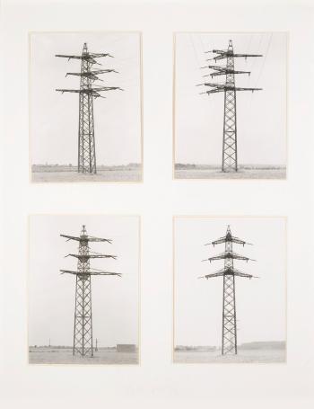 Four Electrical Towers by 
																	Bernd and Hilla Becher