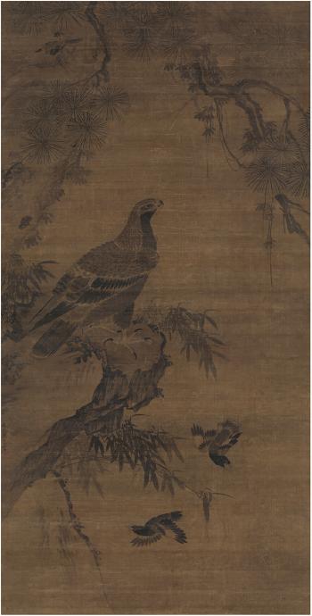 Pine tree and eagle by 
																	 Dai Qinming