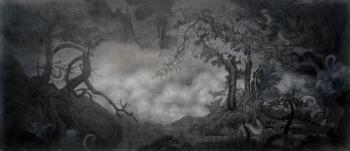 Dragon groaning in the canyon by 
																	 Xiao Xu