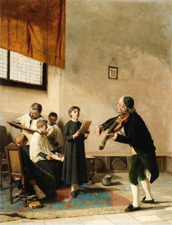 Die Musikstunde by 
																	Carlo Ademollo