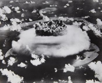 Atomic Bomb Test, Bikini Atoll by 
																	 Associated Press