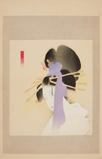 ‘The departed spirit of a courtesan'. Portrait of a Lost Soul by 
																	Shima Seien