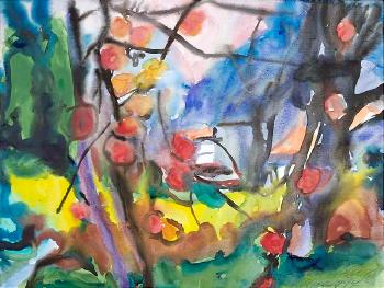 Herbstgarten mit Äpfeln by 
																	Alfred Wais