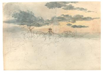 Wolken Über Ariccia by 
																	Friedrich Salathe