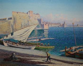 Le port de Collioure, effet du matin by 
																	Adrien Hamon
