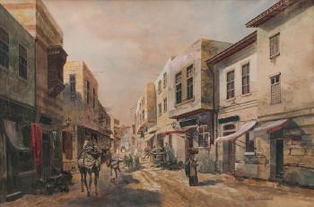 Oriental Street Scene by 
																	Philipp Janovitz