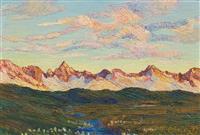 Sunset In The Mountains by 
																	Rodolfo Olgiati