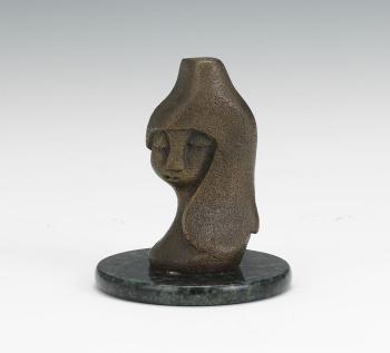 Bust of a woman by 
																			Paolo Soleri