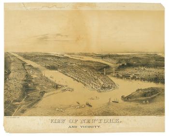 View of New York and vicinity by 
																	John Bachmann