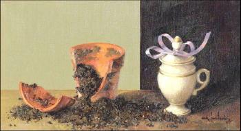 Pot de gres et porcelaine by 
																	Andre l'Archeveque