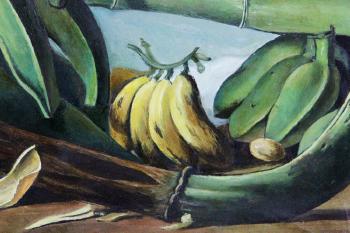 Still Life with Bananas by 
																			Francisco Oller