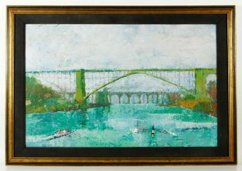 Scene of Bridge over Harlem River by 
																			Ted Jaslow
