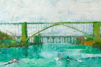 Scene of Bridge over Harlem River by 
																			Ted Jaslow