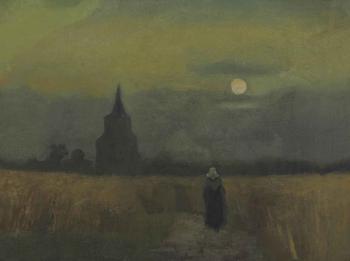 Oude Toren bij Zonsondergang by 
																	Vincent van Gogh