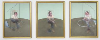 Three Studies for a Portrait of John Edwards by 
																	Francis Bacon