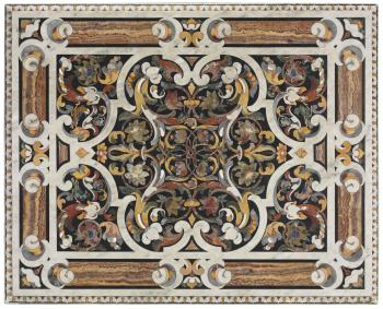 An Italian Pietra Dura And Specimen Marble Table Top by 
																	Cosimo Fanzago