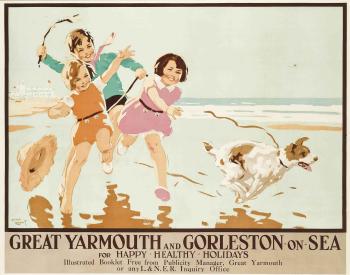 Great Yarmouth and Gorleston-on-Sea by 
																	Alfred Lambart