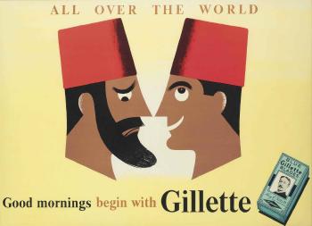 Gillette, all over the World by 
																	Tom Eckersley