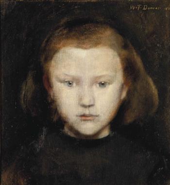 Portrait of a Young Girl by 
																	William Turner Dannat