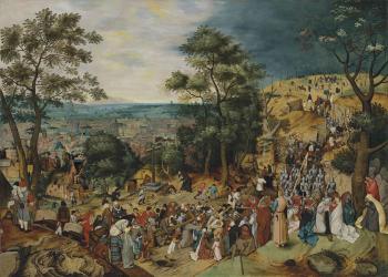The Road to Calvary by 
																	Pieter Brueghel