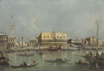 Venice, the Bacino di San Marco, with the Piazzetta and the Doge’s Palace by 
																	Francesco Guardi