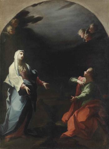 The Madonna and Saint John The Evangelist by 
																	Giovanni Camillo Sagrestani