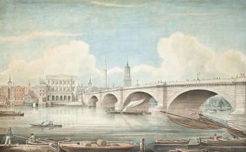Views of the Thames: London Bridge; and Southwark Bridge by 
																	Gideon Yates