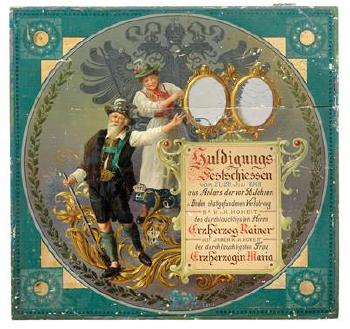 Marksman’s plate Huldigungs-Festschiessen 1901 by 
																	H Jedlicka
