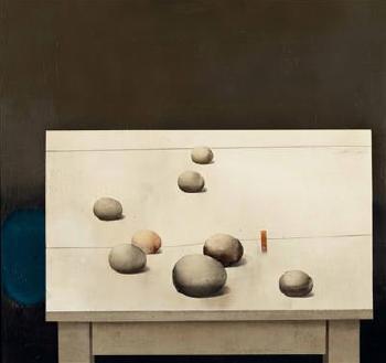 Steine am Tisch by 
																	Ernst Balluf